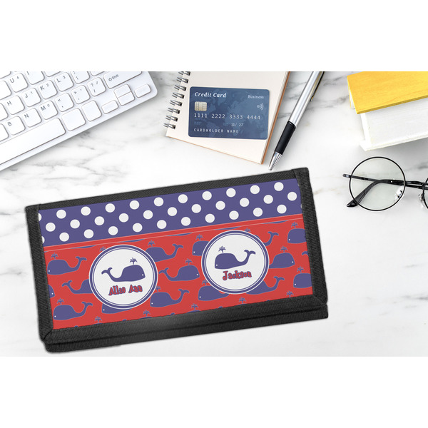 Whale DyeTrans Checkbook Cover - LIFESTYLE