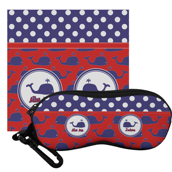 Custom Whale Eyeglass Case & Cloth (Personalized)