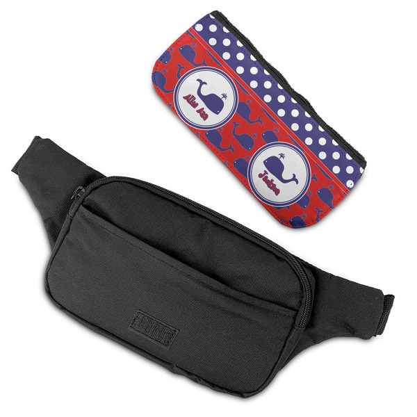 Whale Fanny Packs - FLAT (flap off)