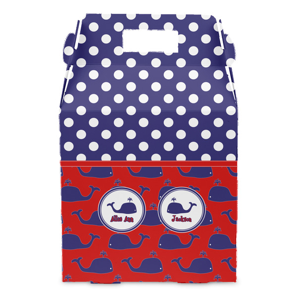 Whale Gable Favor Box - Front