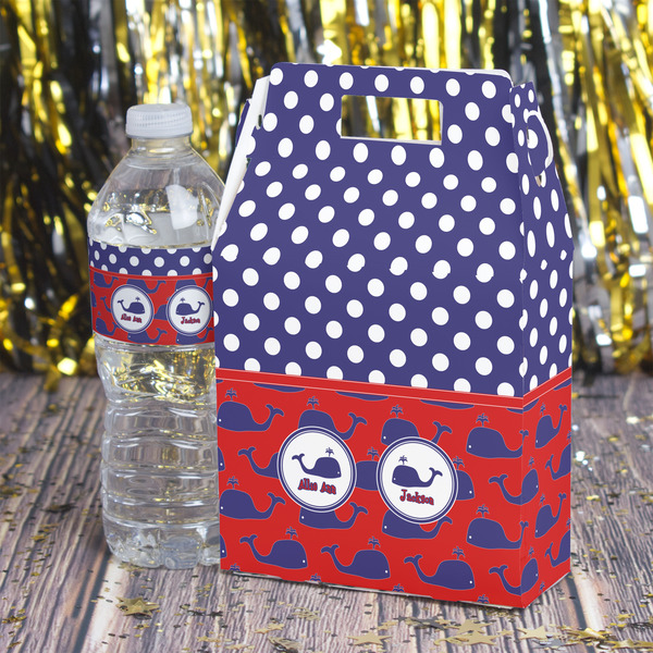 Whale Gable Favor Box - In Context