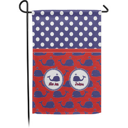 Whale Small Garden Flag - Single Sided w/ Name or Text