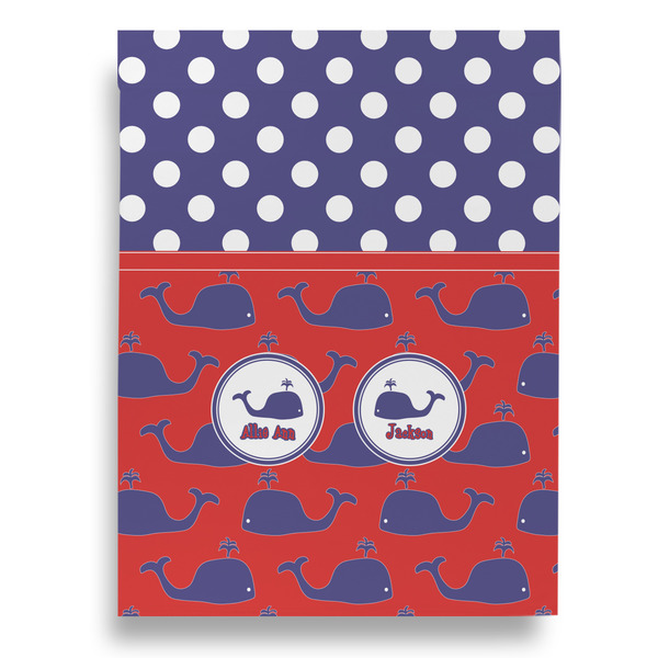 Whale Garden Flags - Large - Double Sided - FRONT