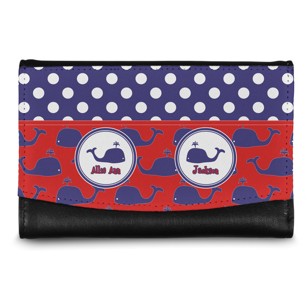 Custom Whale Genuine Leather Women's Wallet - Small (Personalized)