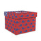 Whale Gift Boxes with Lid - Canvas Wrapped - Medium - Front/Main