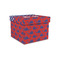 Whale Gift Boxes with Lid - Canvas Wrapped - Small - Front/Main