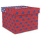 Whale Gift Boxes with Lid - Canvas Wrapped - X-Large - Front/Main