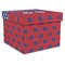 Whale Gift Boxes with Lid - Canvas Wrapped - XX-Large - Front/Main