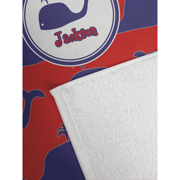 Whale Golf Towel - Detail