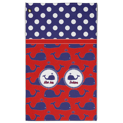 Whale Golf Towel - Poly-Cotton Blend w/ Name or Text