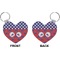 Whale Heart Keychain (Front + Back)