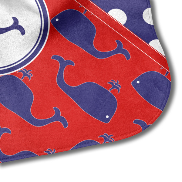 Whale Hooded Baby Towel- Detail Corner