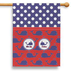 Whale 28" House Flag - Double Sided (Personalized)