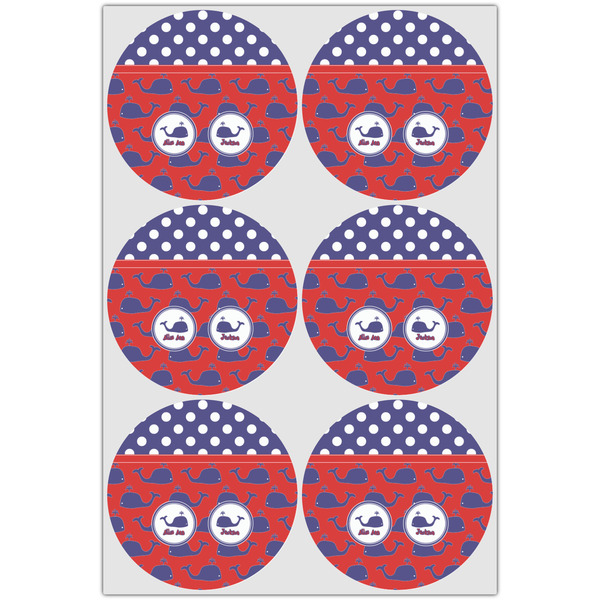 Whale Icing Circle - Large - Set of 6