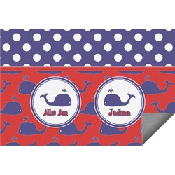 Whale Indoor / Outdoor Rug (Personalized)