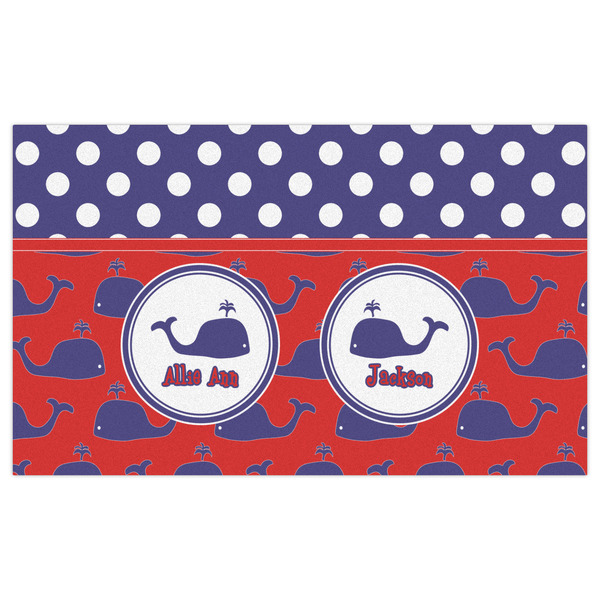 Whale Indoor / Outdoor Rug - 3'x5' - Front Flat