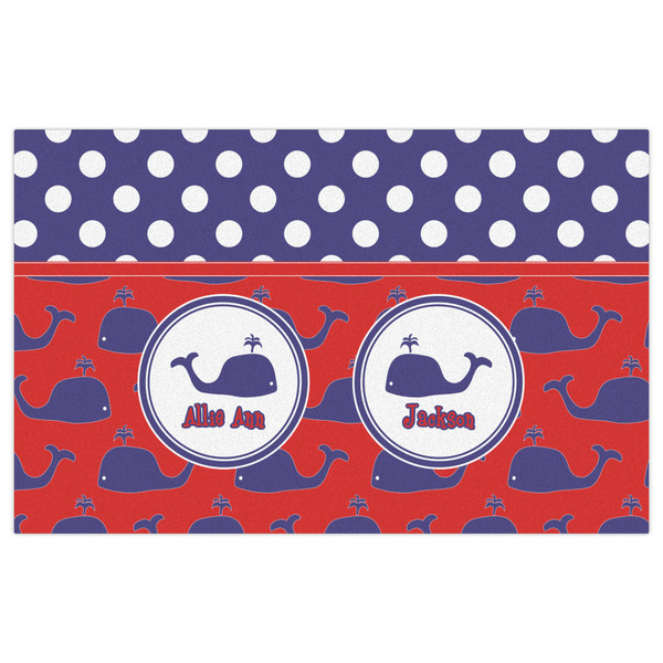 Whale Indoor / Outdoor Rug - 5'x8' - Front Flat