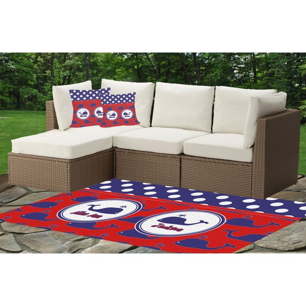 Whale Outdoor Mat & Cushions