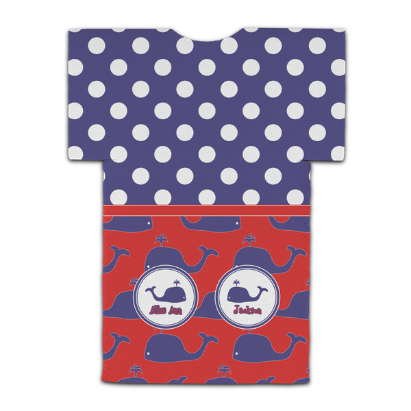 Whale Jersey Bottle Cooler - BACK (flat)