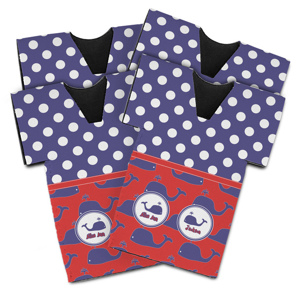 Whale Jersey Bottle Cooler - Set of 4 - MAIN (flat)
