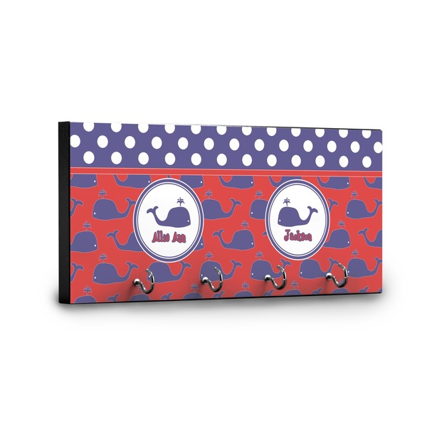 Whale Key Hanger - Front View with Hooks