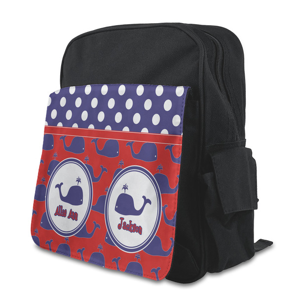 Custom Whale Preschool Backpack (Personalized)