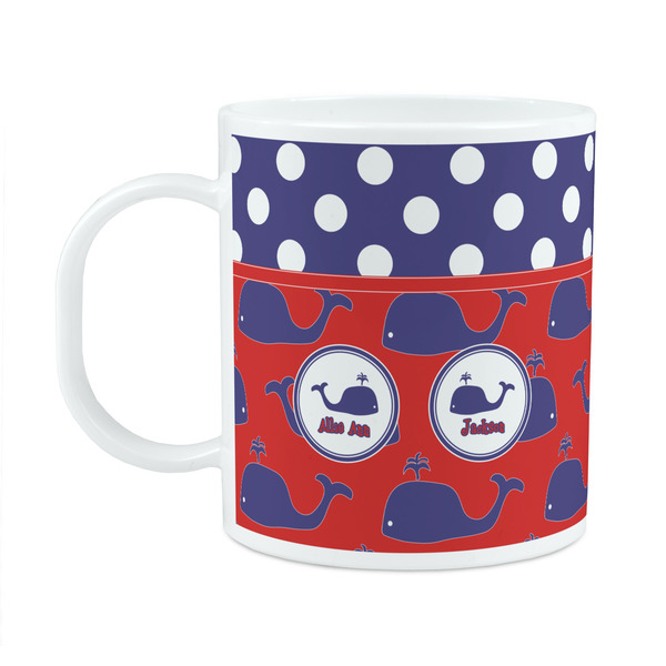 Custom Whale Plastic Kids Mug (Personalized)
