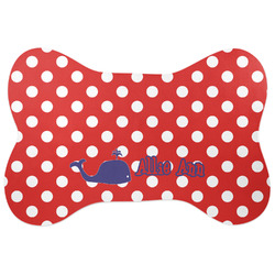 Whale Bone Shaped Dog Food Mat (Personalized)