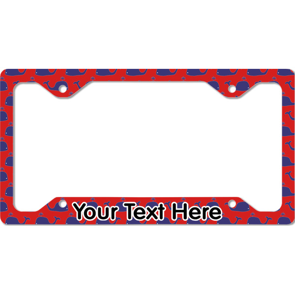 Custom Whale License Plate Frame - Style C (Personalized)