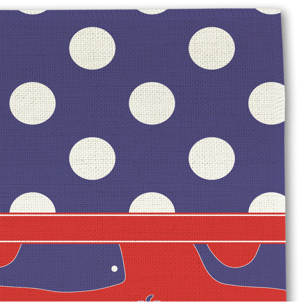 Whale Linen Placemat - DETAIL