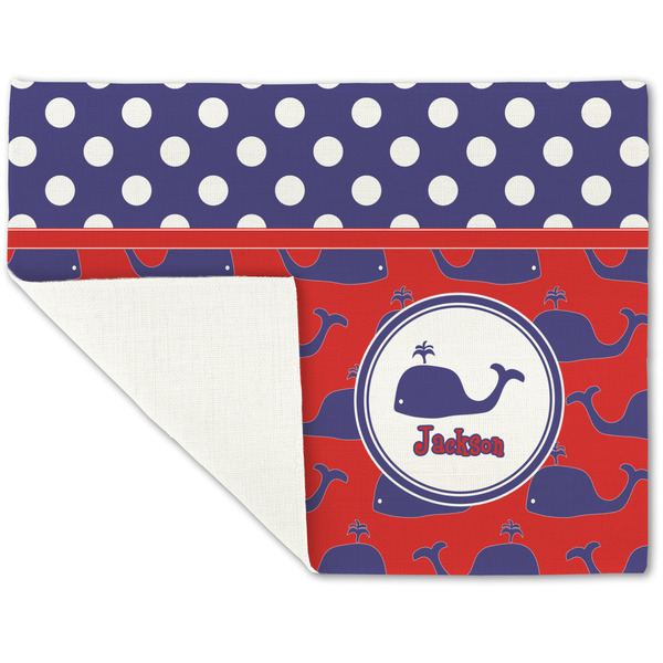 Whale Linen Placemat - Folded Corner (single side)