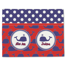 Whale Single-Sided Linen Placemat - Single w/ Name or Text