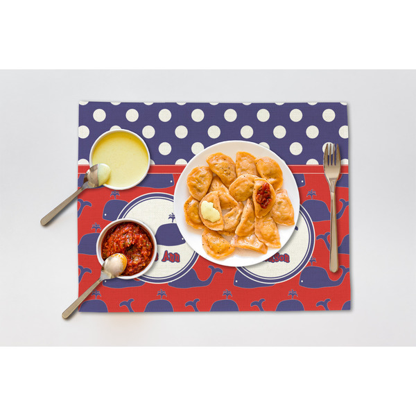 Whale Linen Placemat - Lifestyle (single)