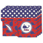 Whale Linen Placemat w/ Name or Text