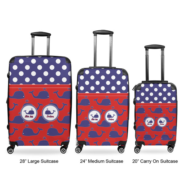 Whale Luggage Bags all sizes - With Handle