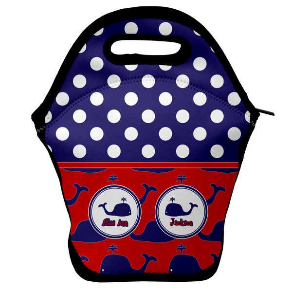 Custom Whale Lunch Bag w/ Name or Text