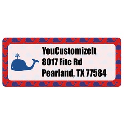 Whale Return Address Labels (Personalized)