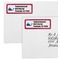 Whale Mailing Labels - Double Stack Close Up