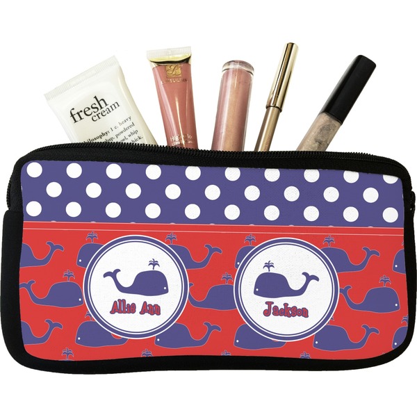 Custom Whale Makeup / Cosmetic Bag (Personalized)