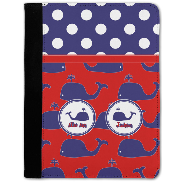 Custom Whale Notebook Padfolio w/ Name or Text