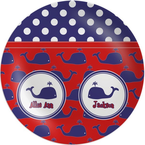 Custom Whale Melamine Plate (Personalized)