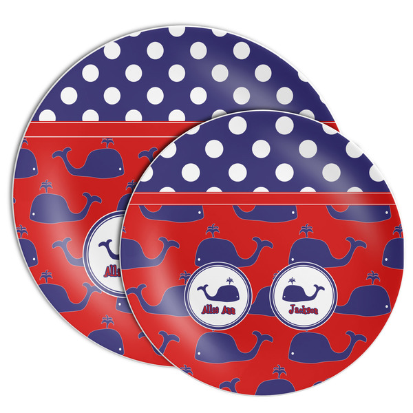Whale Melamine Plates - PARENT/MAIN