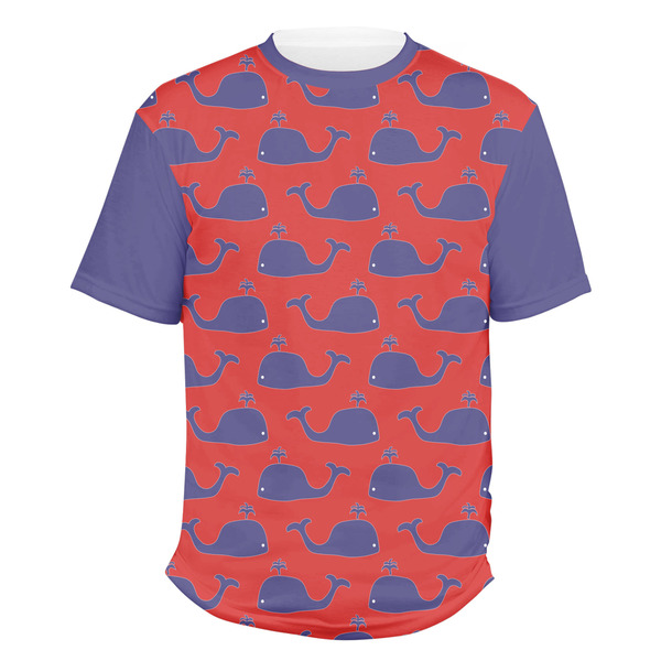 Custom Whale Men's Crew T-Shirt - Small