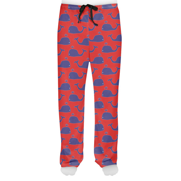 Whale Men's Pjs Front - on model