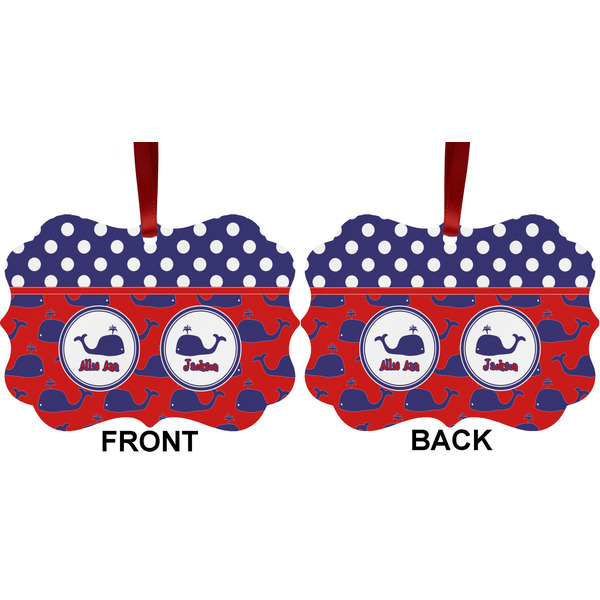 Whale Metal Benilux Ornament - Front and Back (APPROVAL)