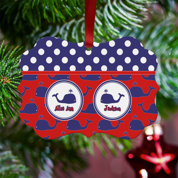 Whale Metal Benilux Ornament - Lifestyle