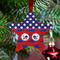 Whale Metal Star Ornament - Lifestyle