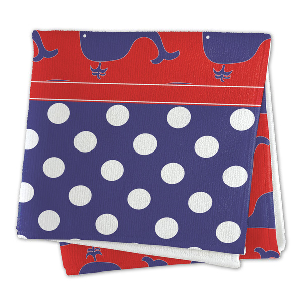 Whale Microfiber Dish Rag - FOLDED (square)