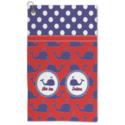 Whale Microfiber Golf Towel - Large (Personalized)