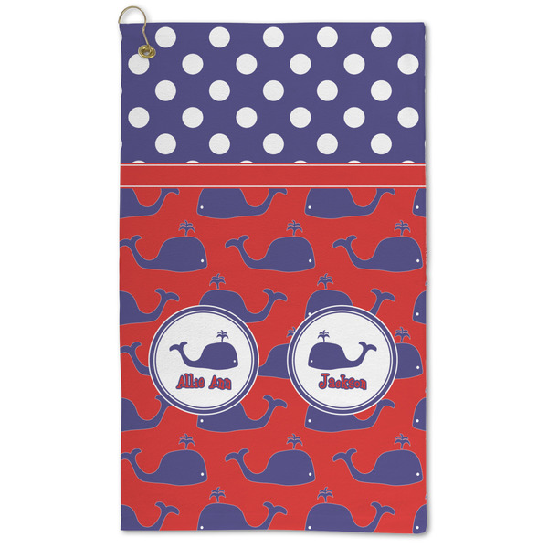 Custom Whale Microfiber Golf Towel (Personalized)